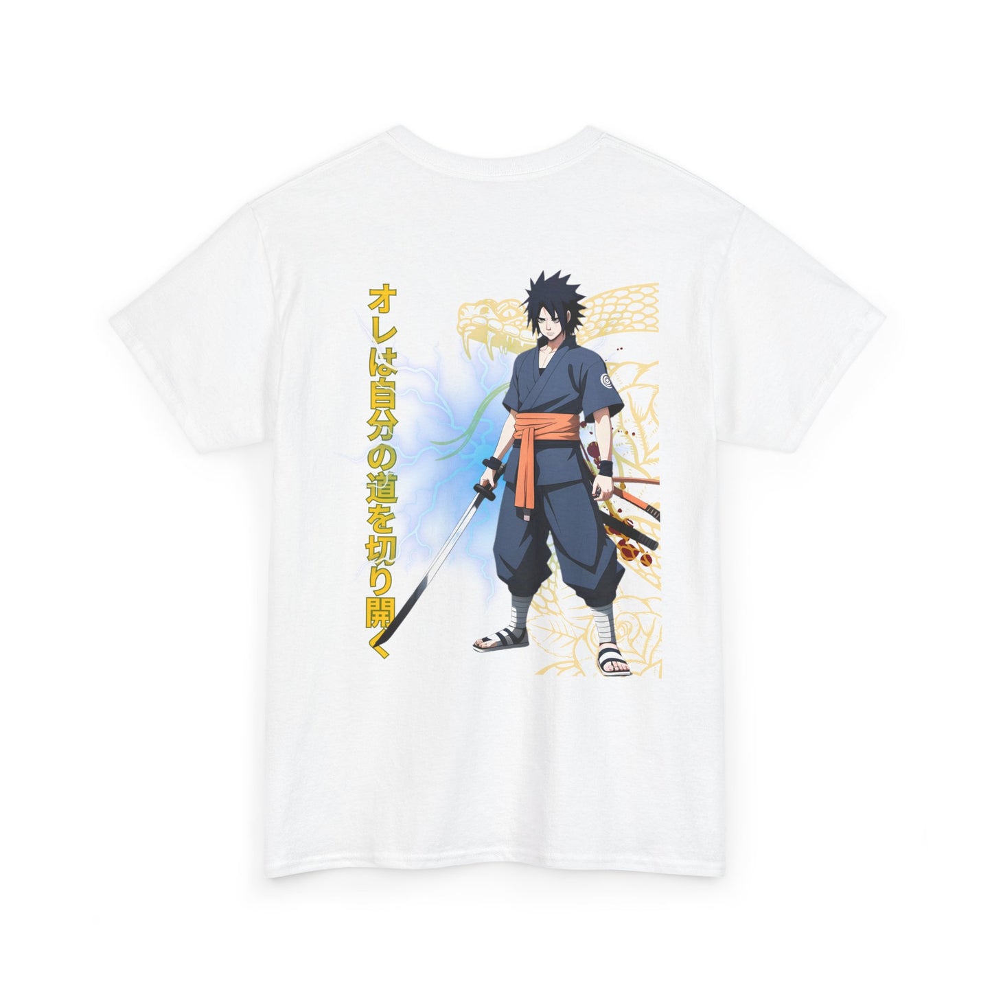 Sasuke-Inspired Naruto Unisex Cotton TShirt