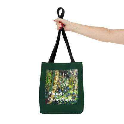 Planet Over Plastic Tote Bag – Eco-Friendly & Stylish