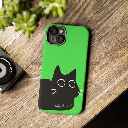 Cute Cat Minimalist Silhouette Phone Case