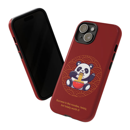 Panda Slurping Noodles Phone Case