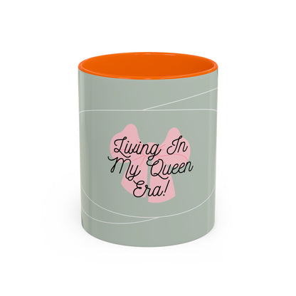 'Living In My Queen Era' Ceramic Mug (11, 15oz)