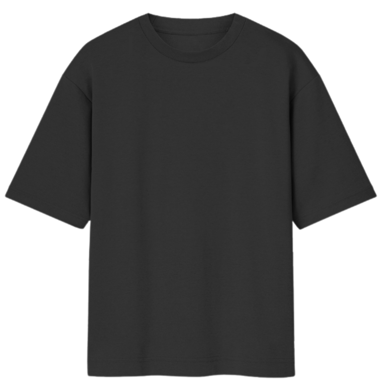 Unisex Oversize Solid Black Tshirt
