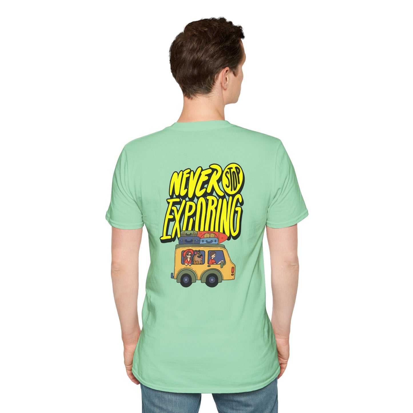 Never Stop Exploring T-Shirt – Adventure Awaits