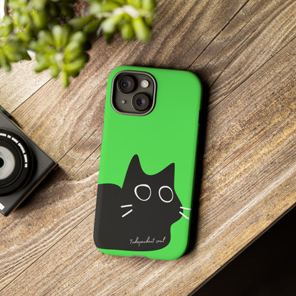 Cute Cat Minimalist Silhouette Phone Case