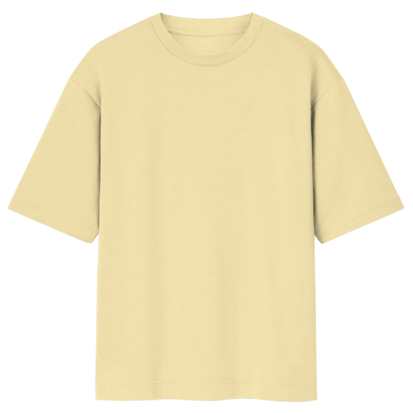 Unisex Oversize Solid Beige Tshirt