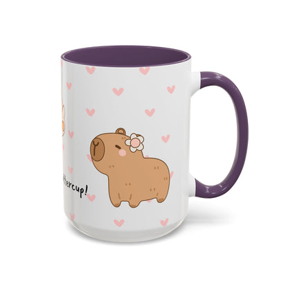 Adorable Animals Coffee Mug – 'Perk Up, Buttercup' Design