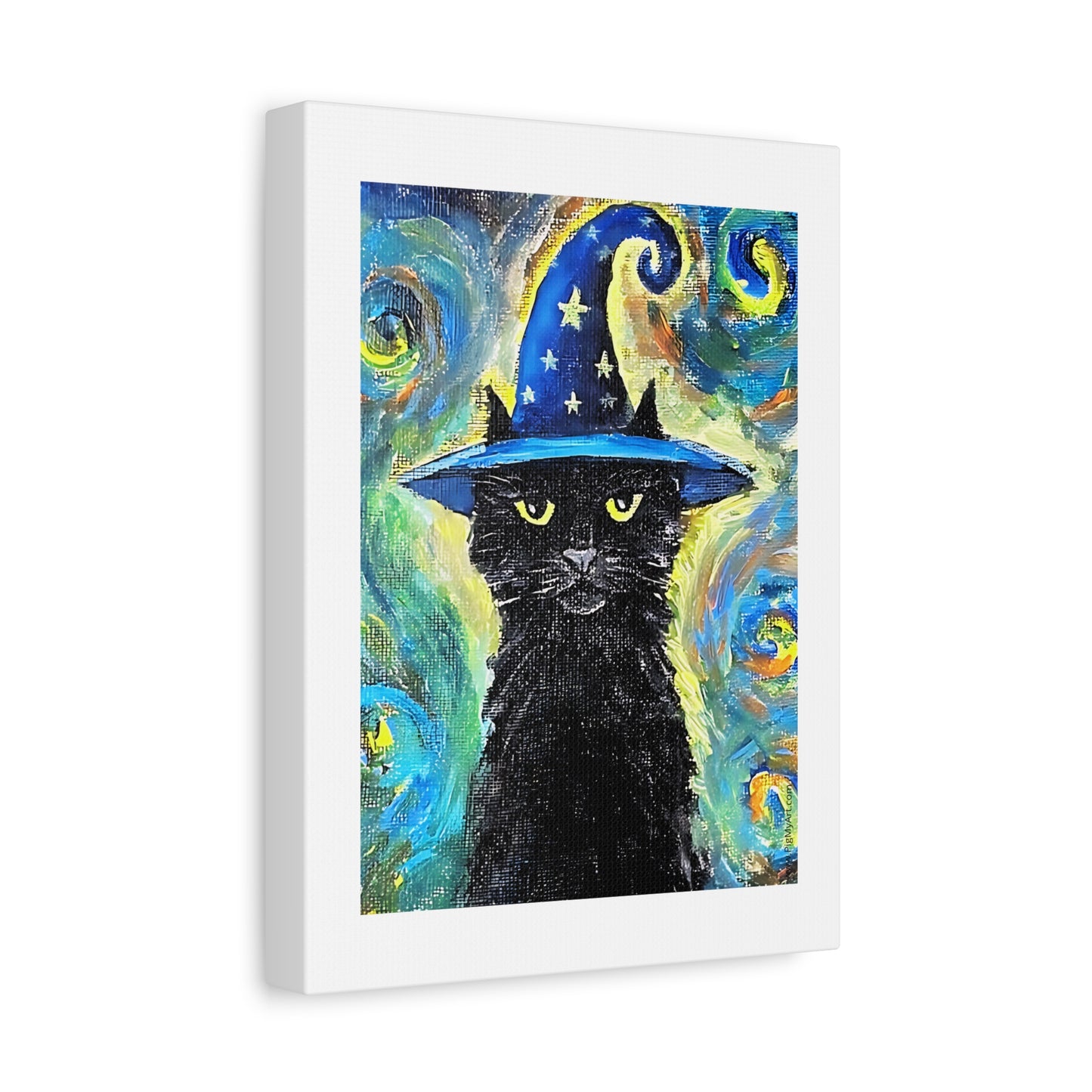 Magical Feline Fantasy Canvas Art for Cat Lovers