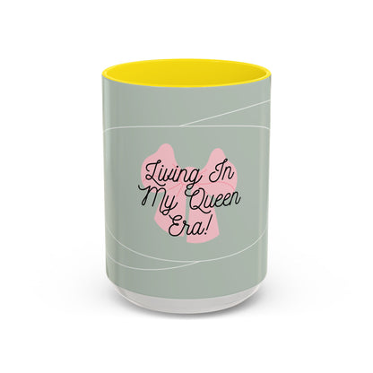 'Living In My Queen Era' Ceramic Mug (11, 15oz)