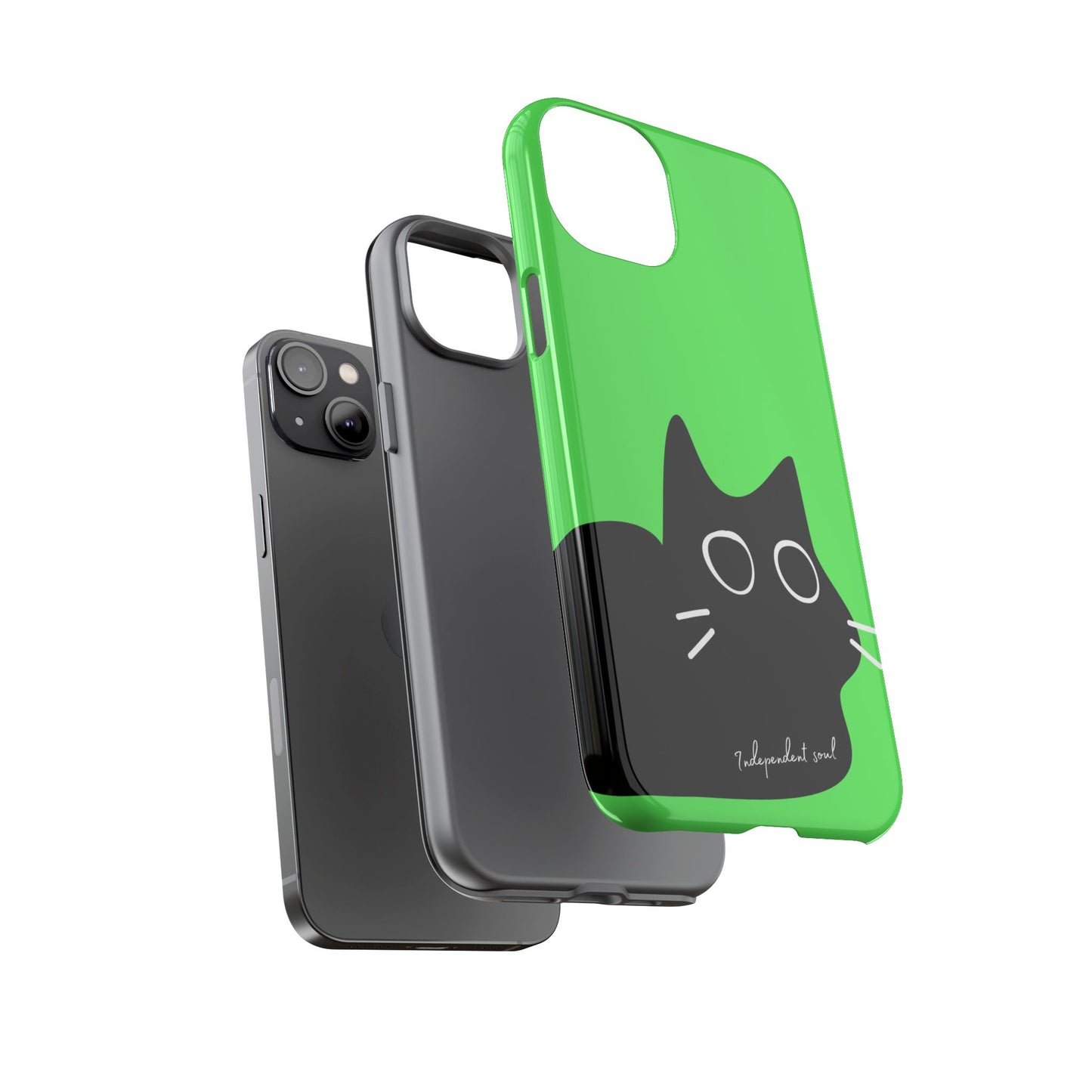 Cute Cat Minimalist Silhouette Phone Case