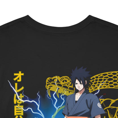 Sasuke-Inspired Naruto Unisex Cotton TShirt