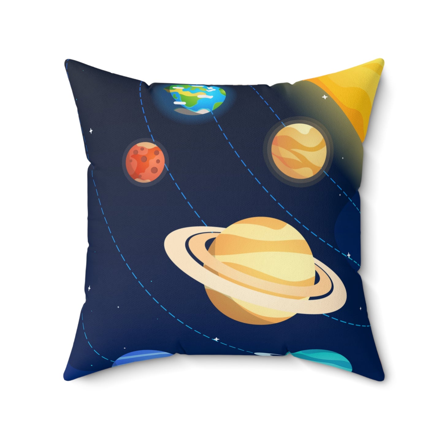 Cosmic Dreams Square Pillow - "Reach for the Stars"