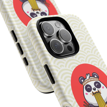 Phone Case - Cute Panda Slurping Noodles Design