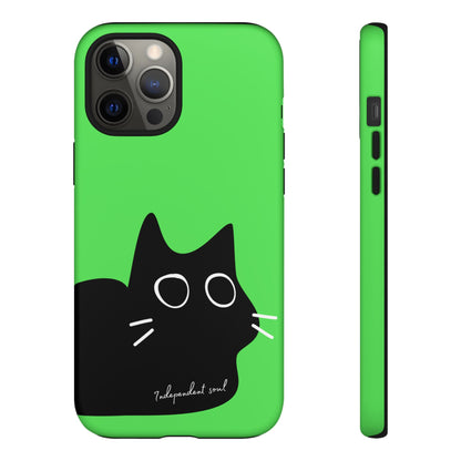 Cute Cat Minimalist Silhouette Phone Case