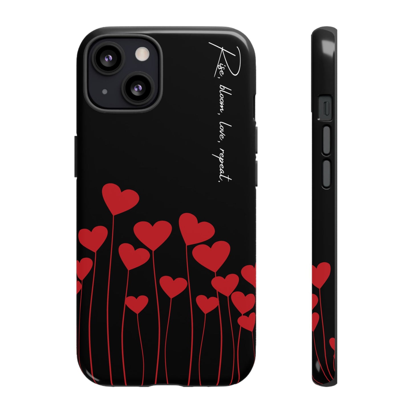 Minimalist Black Heart Phone Case – Perfect for Valentine’s Day & Sweet Self-Love Moments