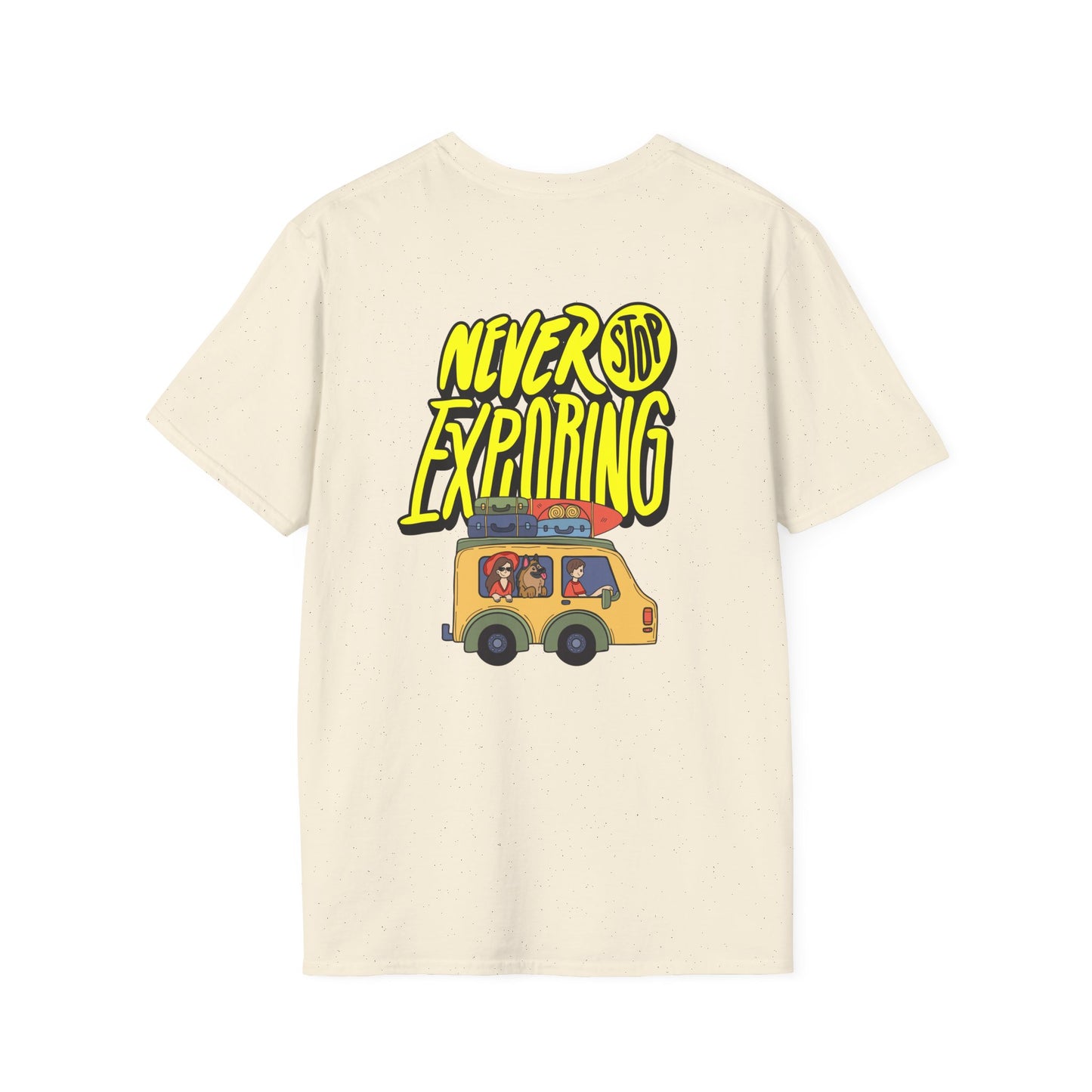 Never Stop Exploring T-Shirt – Adventure Awaits