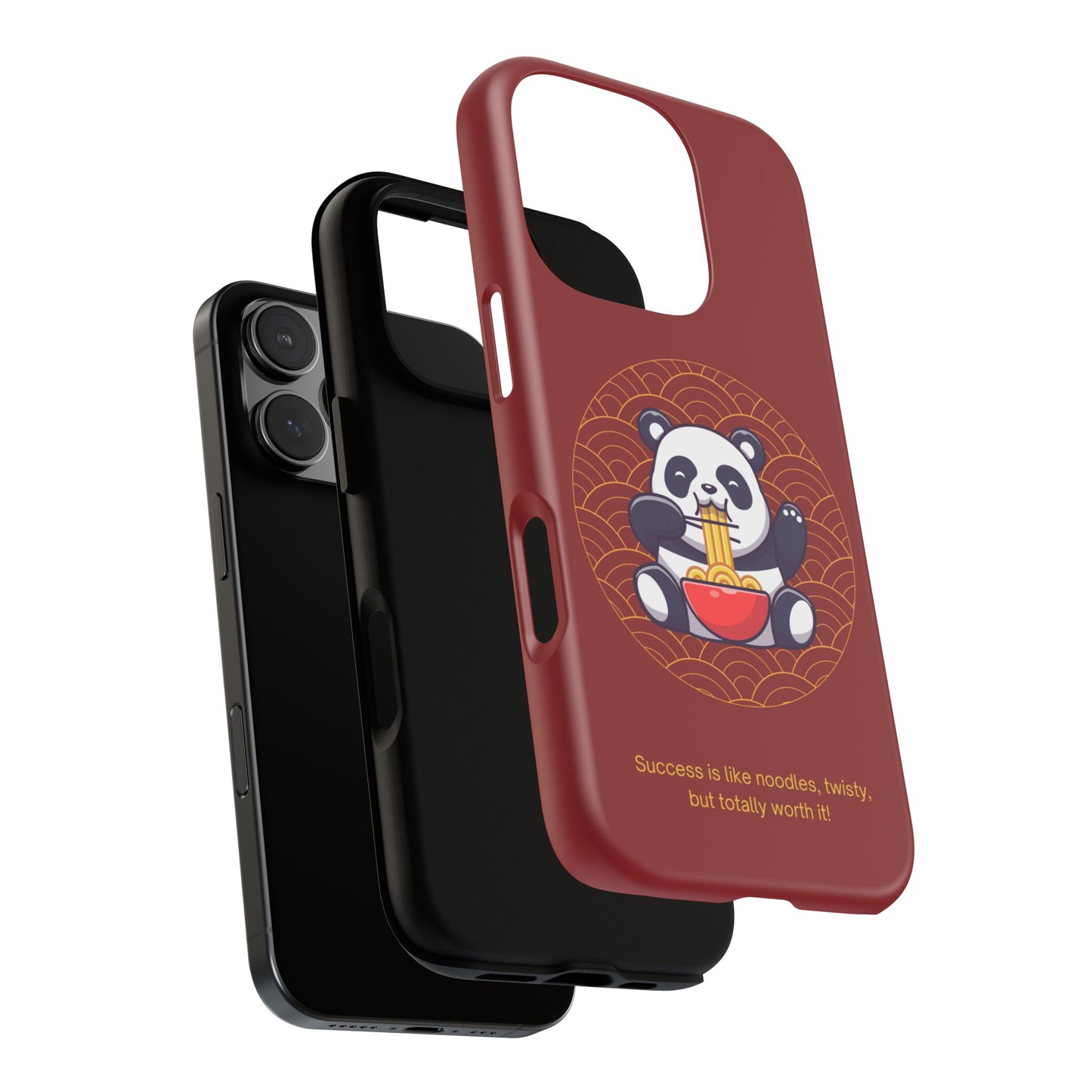 Panda Slurping Noodles Phone Case