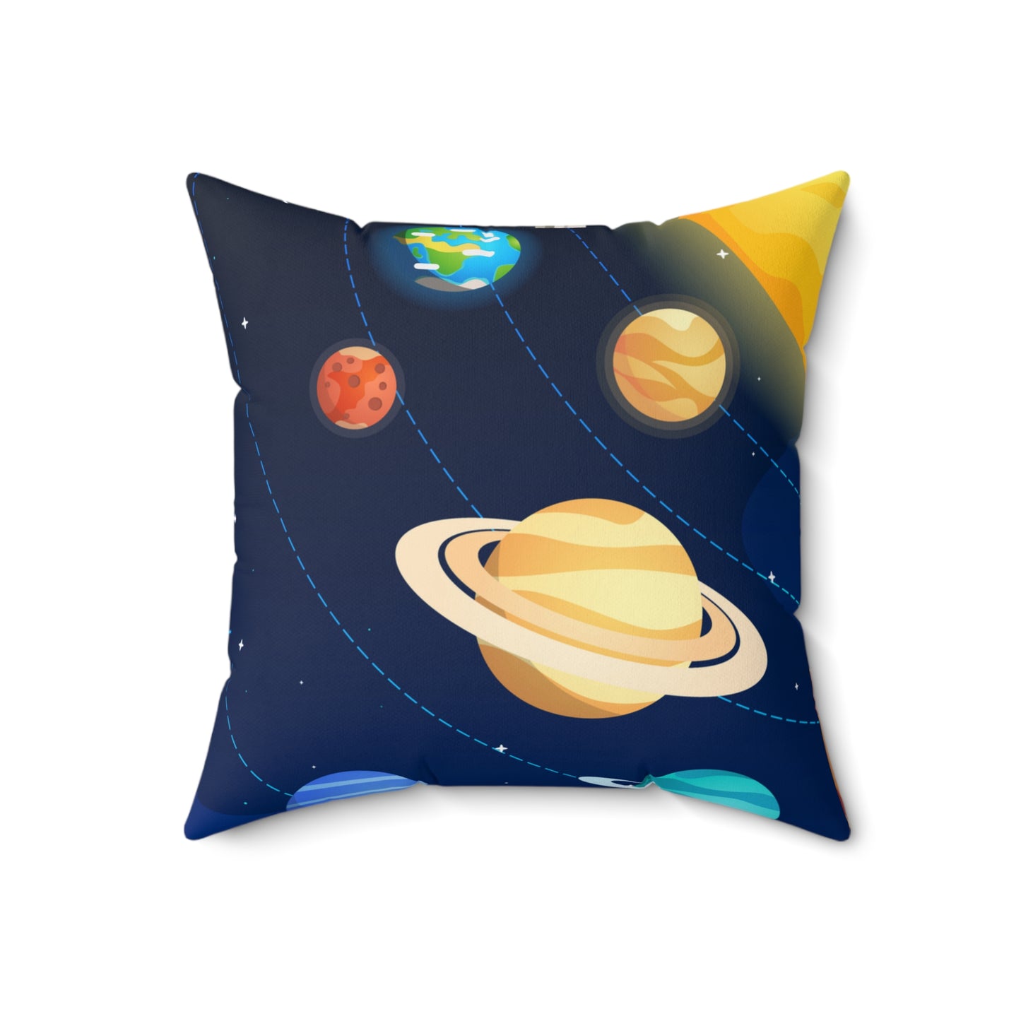 Cosmic Dreams Square Pillow - "Reach for the Stars"