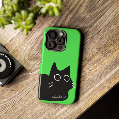 Cute Cat Minimalist Silhouette Phone Case