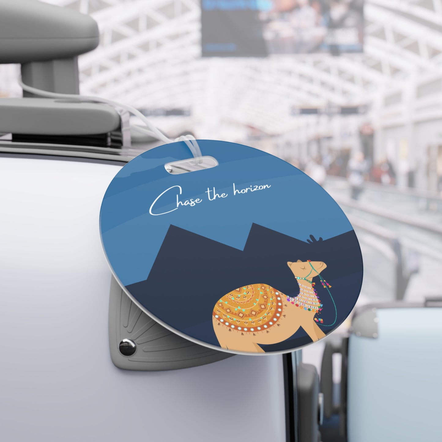 Luggage Tag - Camel & Pyramid Travel-Inspired Accessory