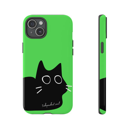 Cute Cat Minimalist Silhouette Phone Case