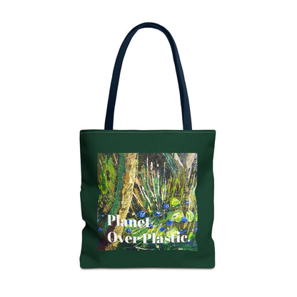 Planet Over Plastic Tote Bag – Eco-Friendly & Stylish