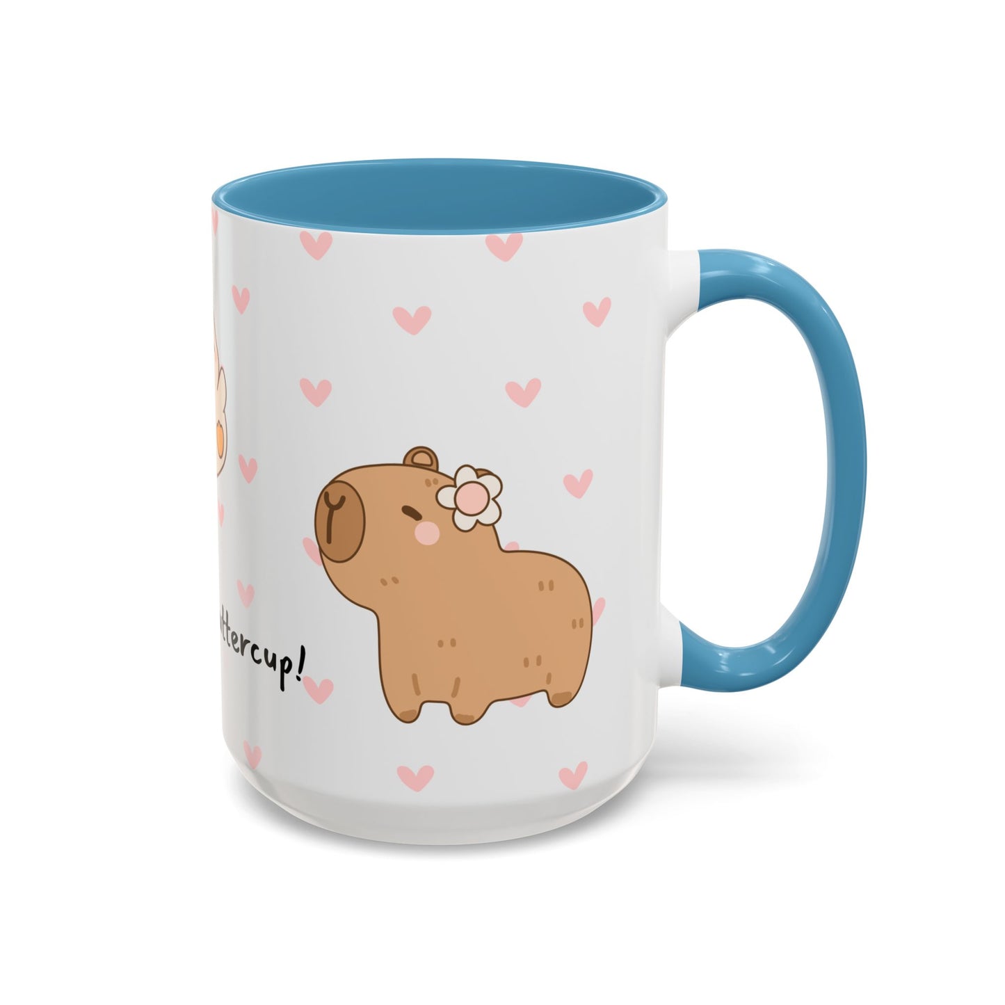 Adorable Animals Coffee Mug – 'Perk Up, Buttercup' Design