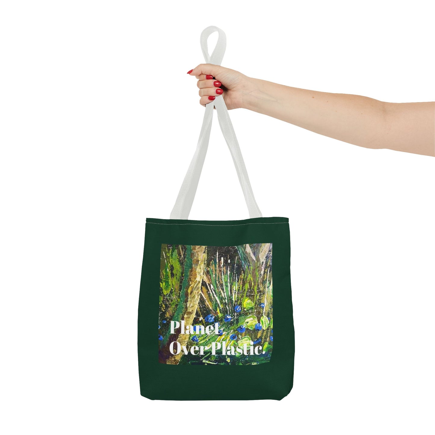 Planet Over Plastic Tote Bag – Eco-Friendly & Stylish