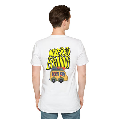 Never Stop Exploring T-Shirt – Adventure Awaits