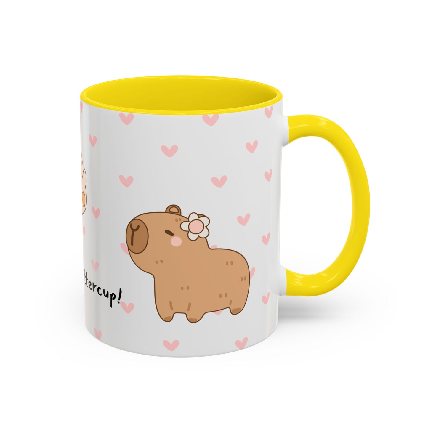 Adorable Animals Coffee Mug – 'Perk Up, Buttercup' Design