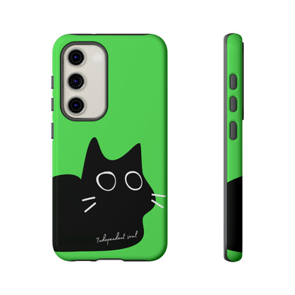 Cute Cat Minimalist Silhouette Phone Case