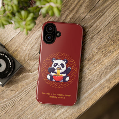 Panda Slurping Noodles Phone Case