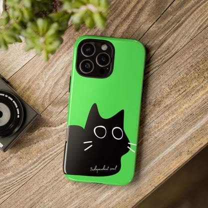 Cute Cat Minimalist Silhouette Phone Case