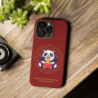 Panda Slurping Noodles Phone Case