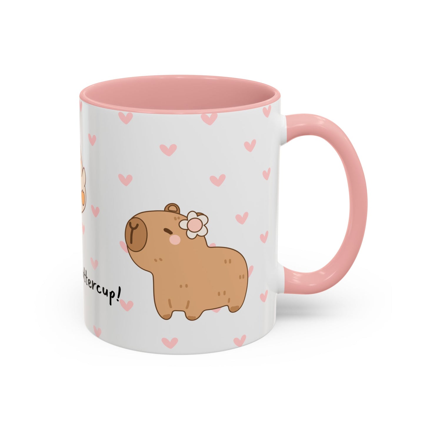 Adorable Animals Coffee Mug – 'Perk Up, Buttercup' Design