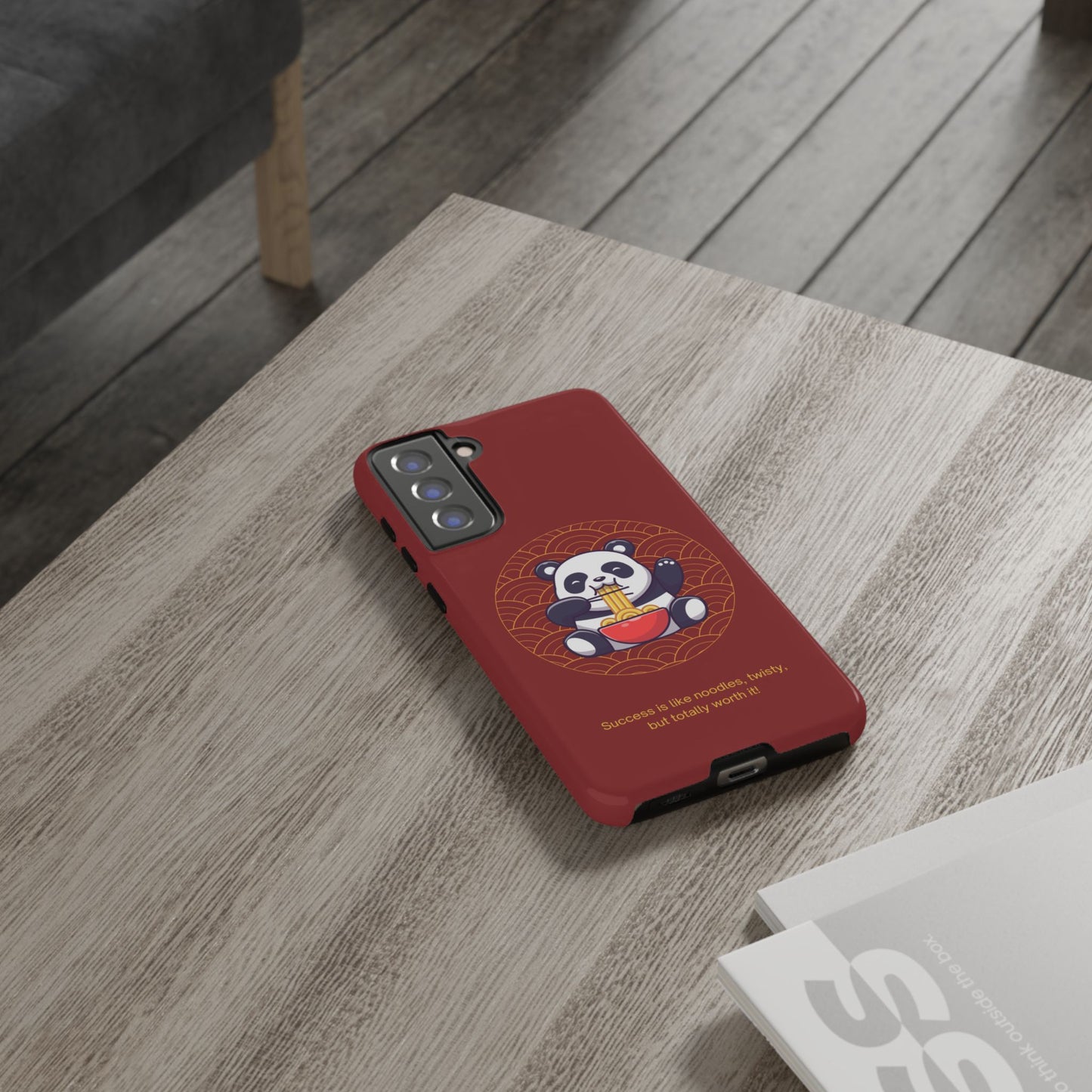 Panda Slurping Noodles Phone Case