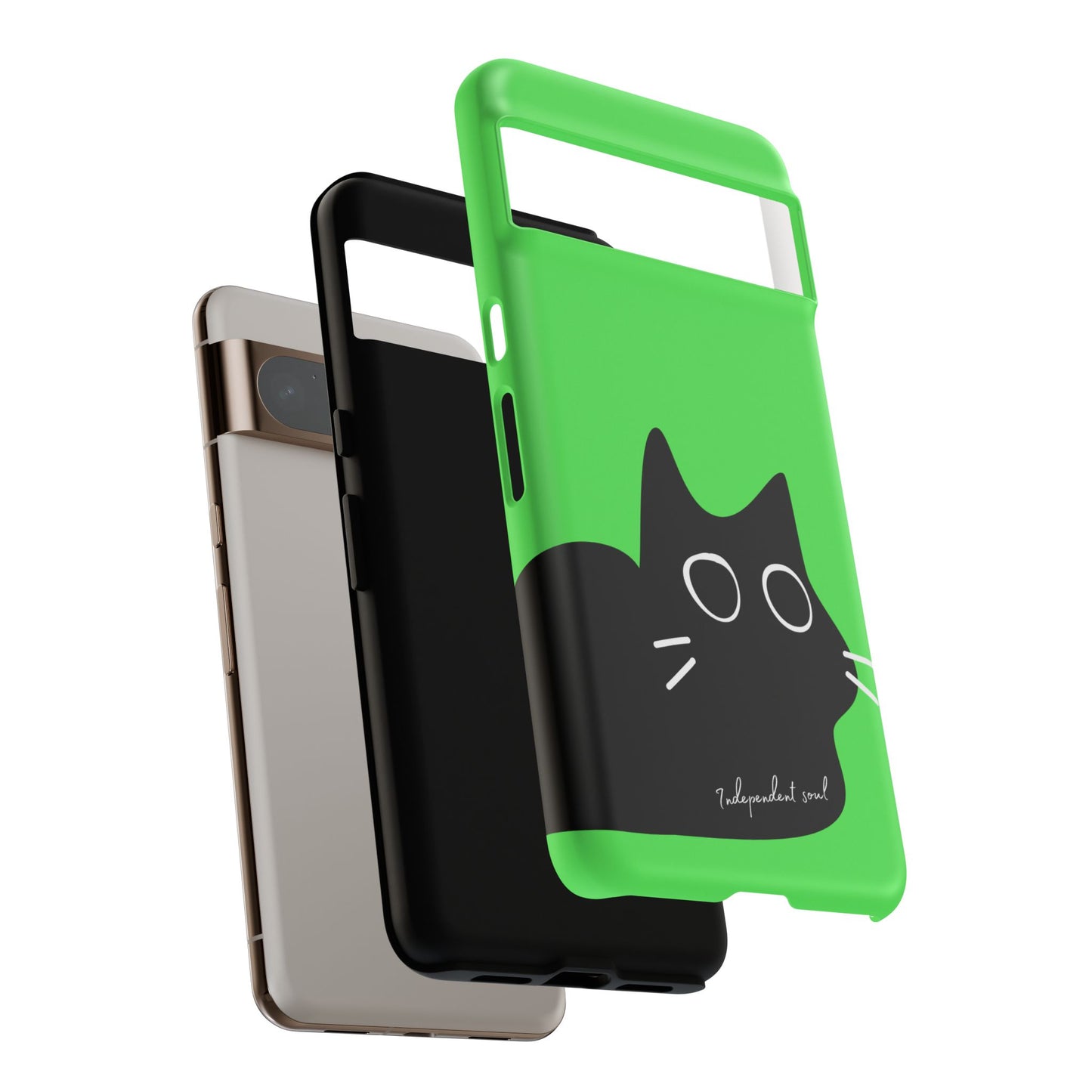 Cute Cat Minimalist Silhouette Phone Case