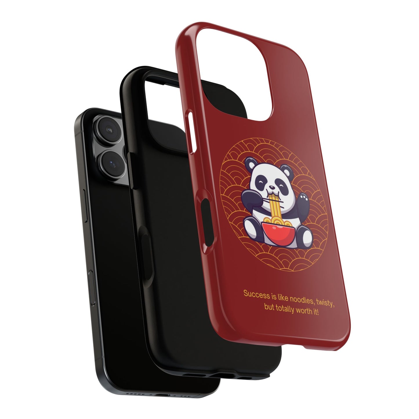 Panda Slurping Noodles Phone Case