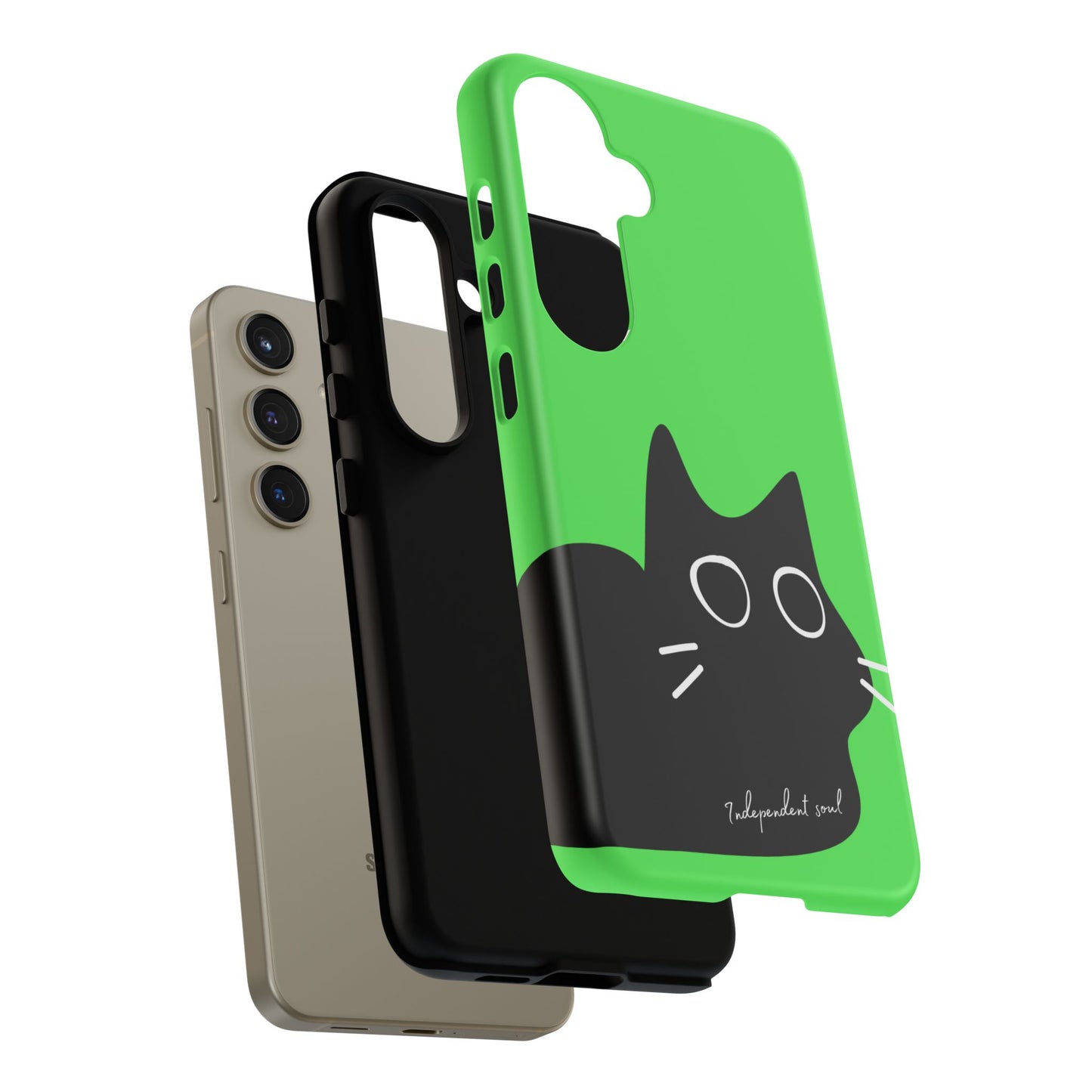 Cute Cat Minimalist Silhouette Phone Case