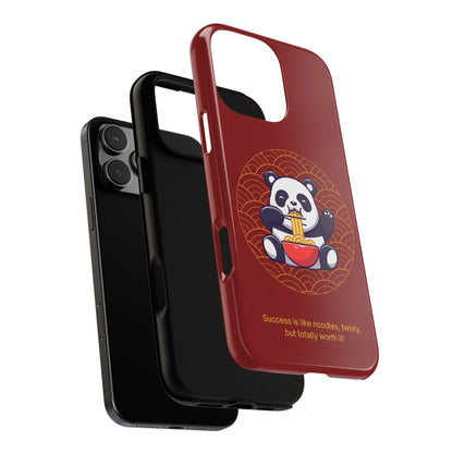 Panda Slurping Noodles Phone Case