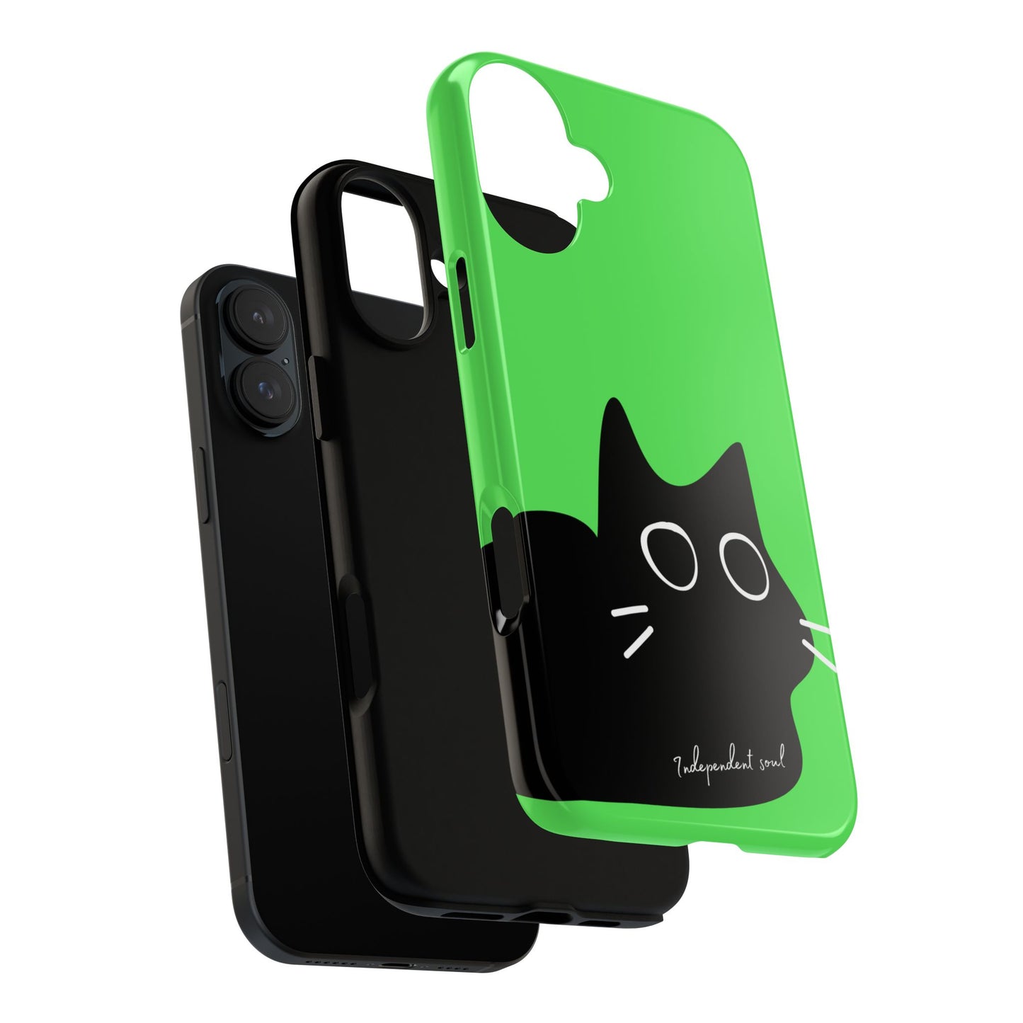 Cute Cat Minimalist Silhouette Phone Case