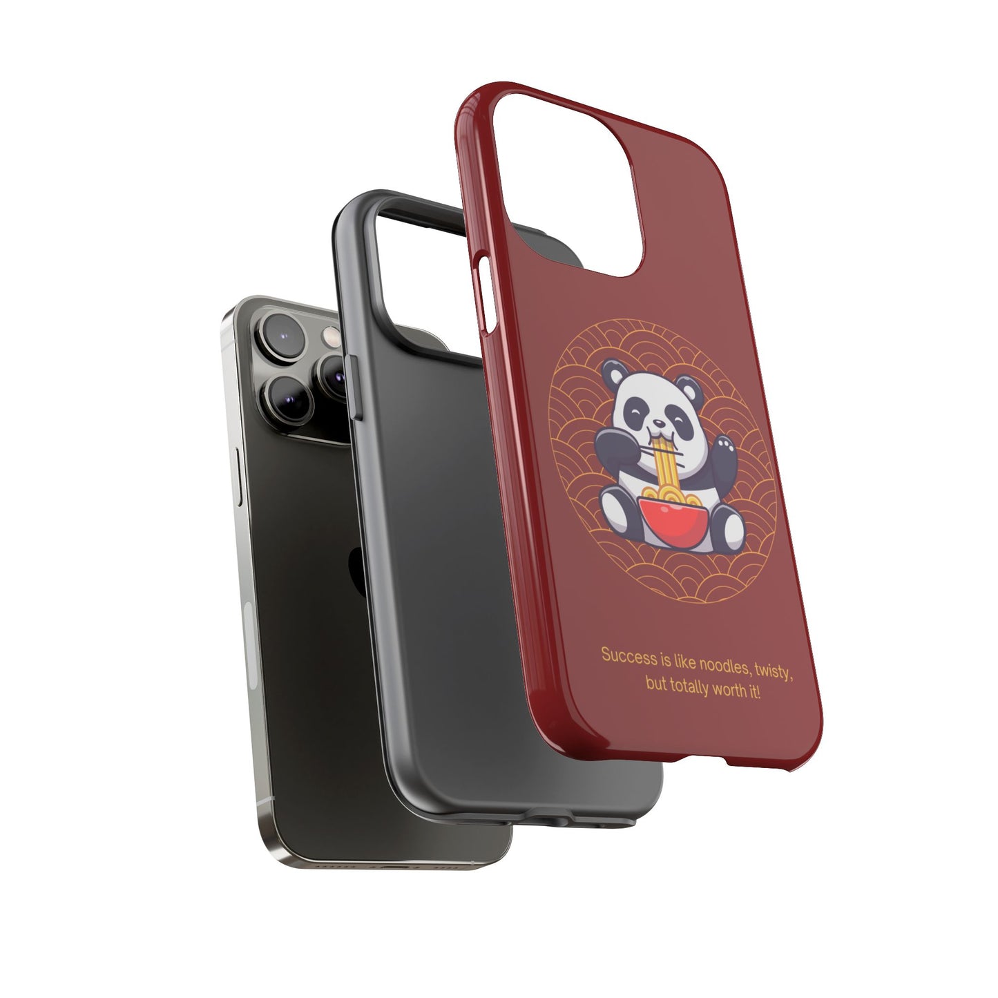 Panda Slurping Noodles Phone Case