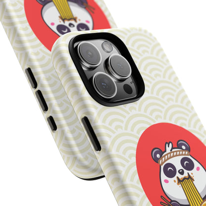 Phone Case - Cute Panda Slurping Noodles Design