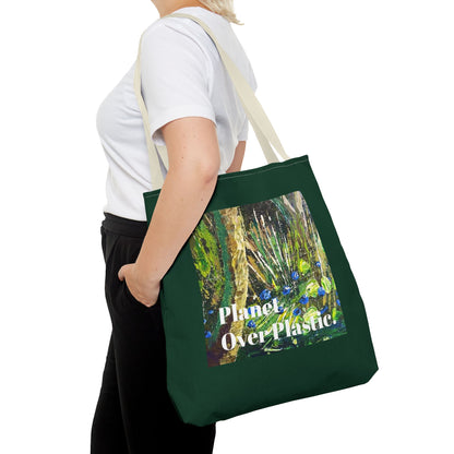 Planet Over Plastic Tote Bag – Eco-Friendly & Stylish