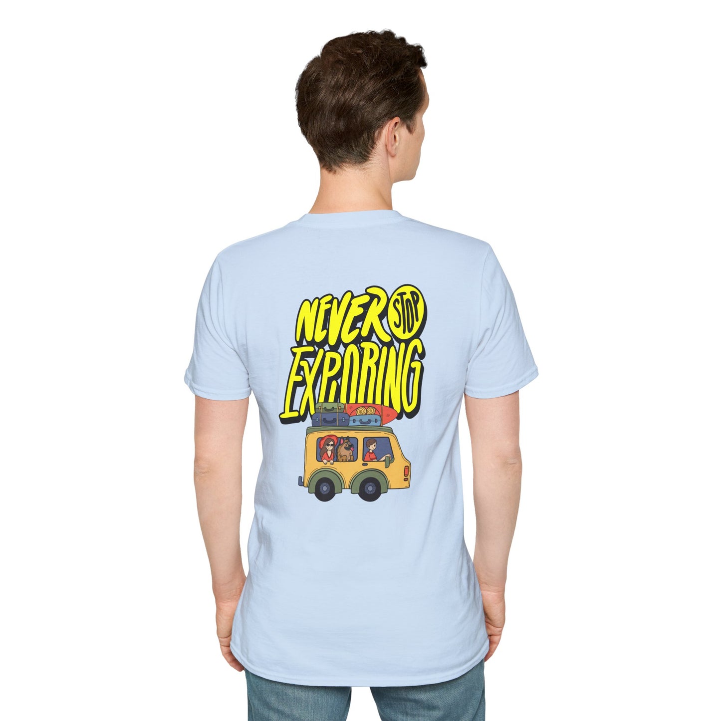 Never Stop Exploring T-Shirt – Adventure Awaits