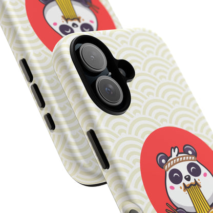 Phone Case - Cute Panda Slurping Noodles Design