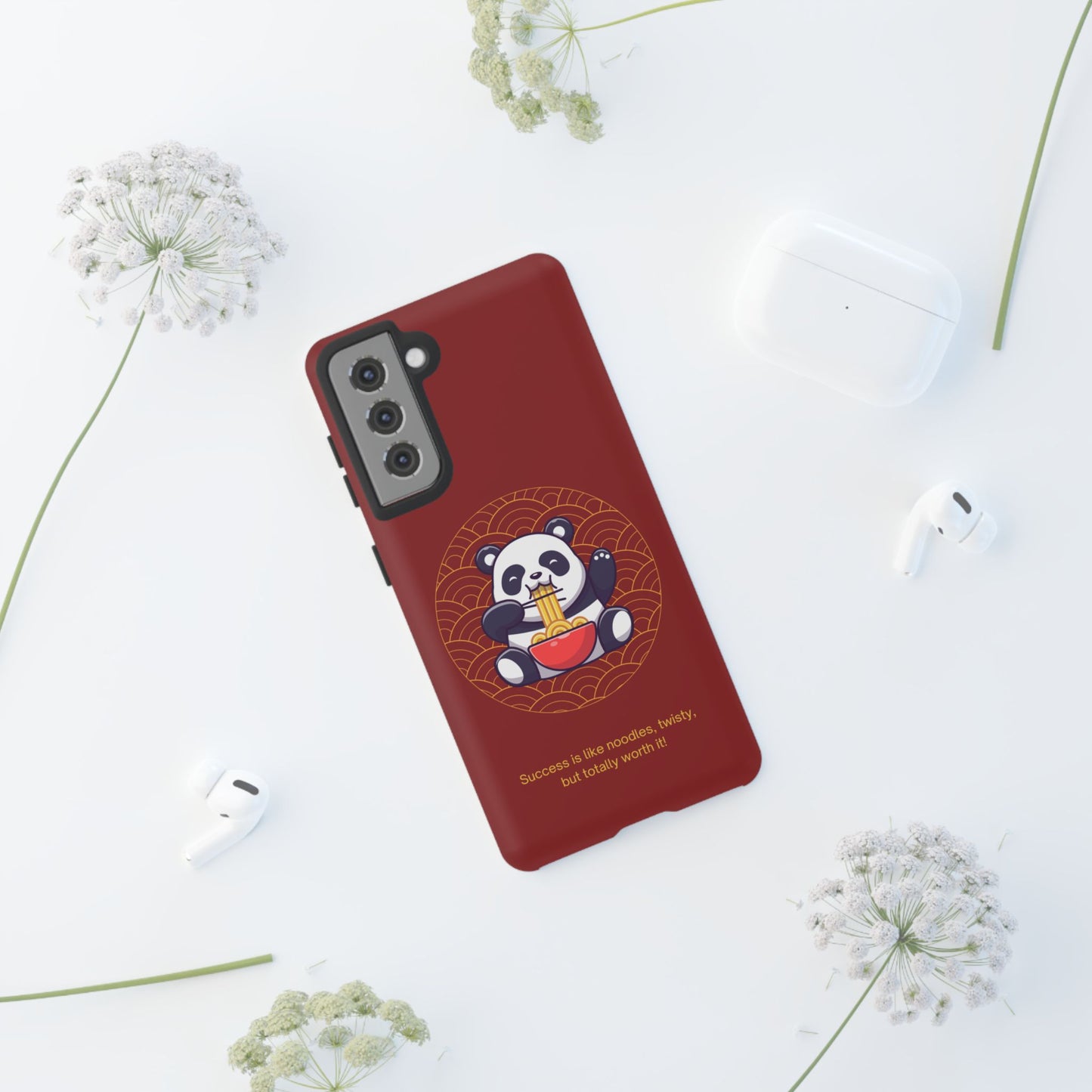 Panda Slurping Noodles Phone Case