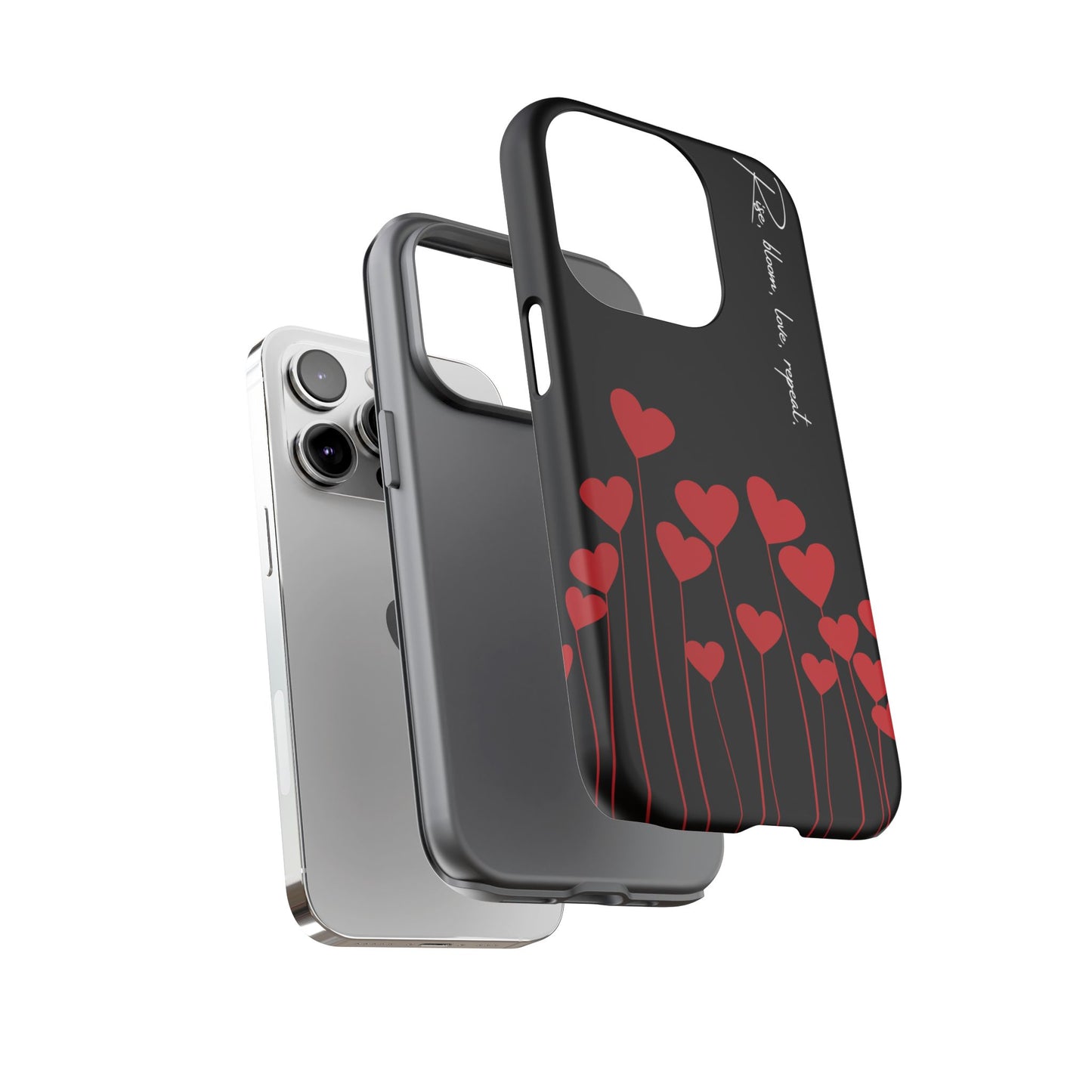 Minimalist Black Heart Phone Case – Perfect for Valentine’s Day & Sweet Self-Love Moments