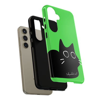 Cute Cat Minimalist Silhouette Phone Case