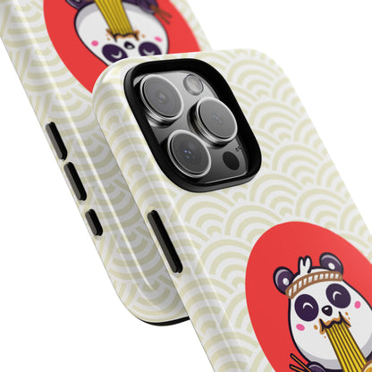 Phone Case - Cute Panda Slurping Noodles Design