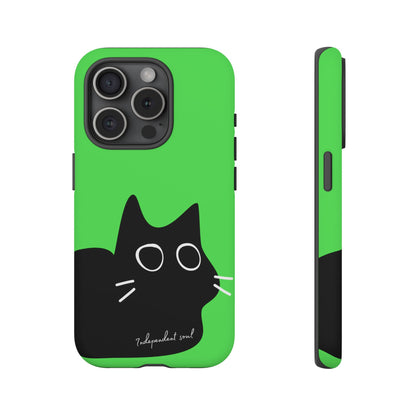 Cute Cat Minimalist Silhouette Phone Case